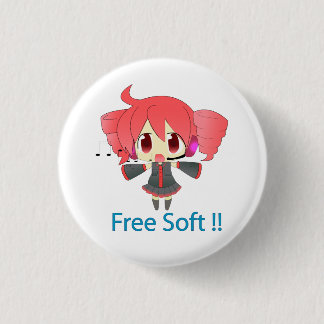 Bóton Redondo 2.54cm Pin Kasane Teto