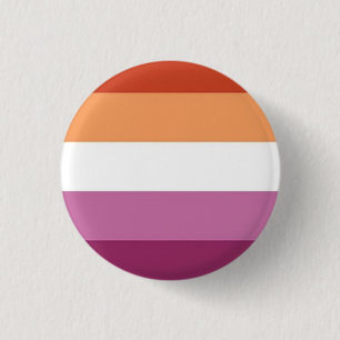 Bóton Redondo 2.54cm Pin lésbica novo do orgulho da bandeira