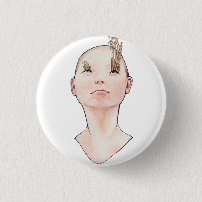 Bóton Redondo 2.54cm "Pin original da divisão de Erica dos chicotes de (Frente)