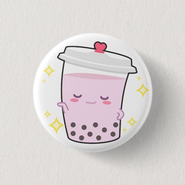 Bóton Redondo 2.54cm Pin Sparkling do botão de Nika (Frente)