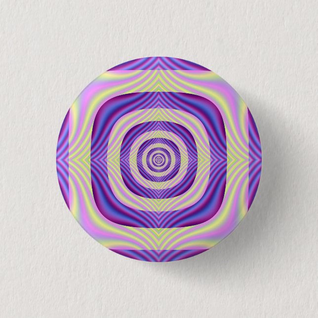 Bóton Redondo 2.54cm Pinback ao quadrado do círculo (Frente)