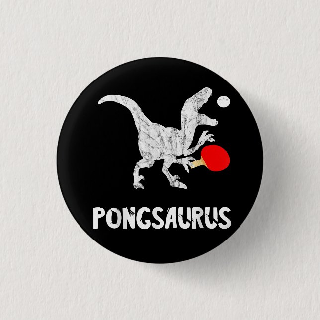 Bóton Redondo 2.54cm Ping Pong Dinossauros Jogador Pingpong Mesa Dino D (Frente)