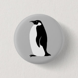 Bóton Redondo 2.54cm Pinguim Gelado