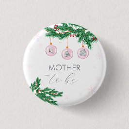 Bóton Redondo 2.54cm Pink Clothes Ornaments Mother To Be Baby Shower 