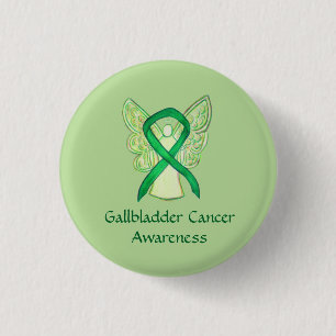 Bóton Redondo 2.54cm Pino Anjo de Sensibilização do Cancer Gallbadle