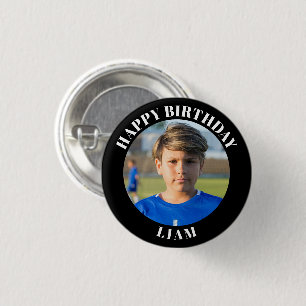 Bóton Redondo 2.54cm Pino/botão personalizado do Esporte fotográfico co