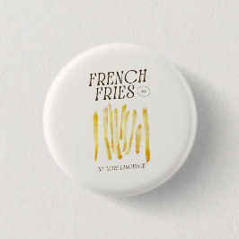 Bóton Redondo 2.54cm Pino De Botão Cortado Para Amantes De Fries France