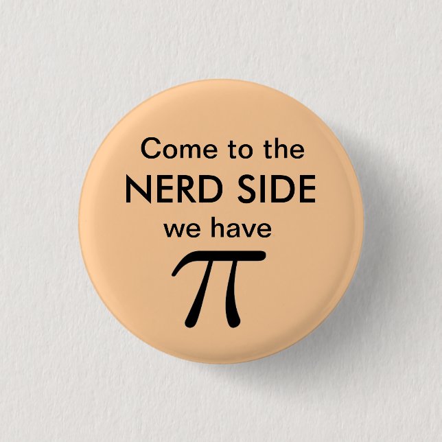 Bóton Redondo 2.54cm Pino do PI - PÊSSEGO (Frente)