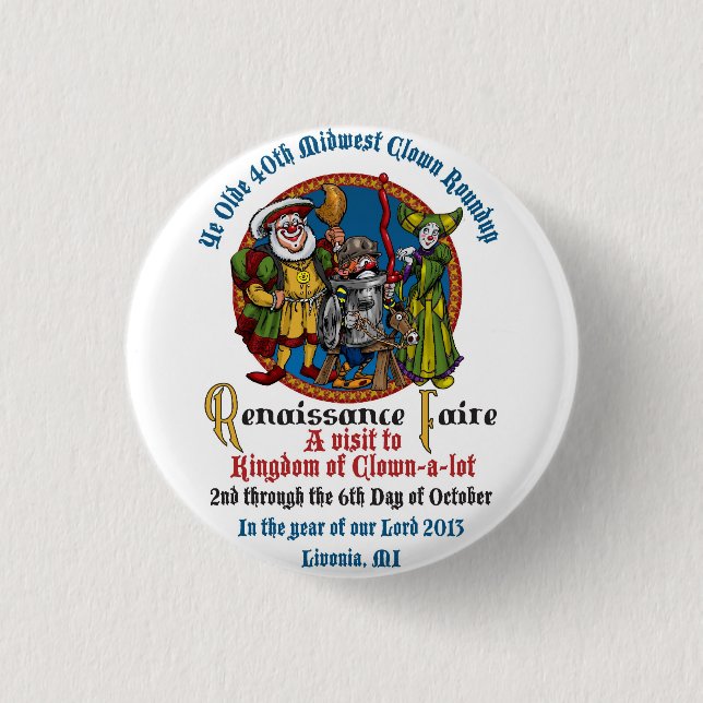 Bóton Redondo 2.54cm Pinos comemorativos do MCA 40th (Frente)