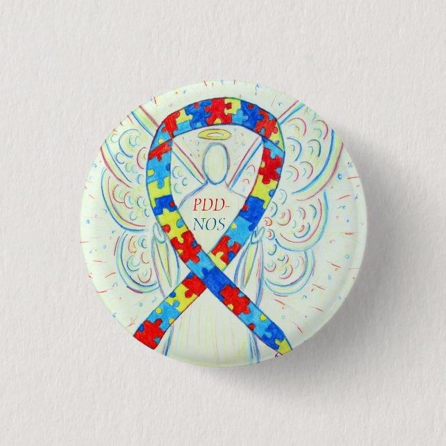 Bóton Redondo 2.54cm Pinos de Fita PDD-NOS (Não Especificados de Outra  (Frente)