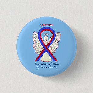 Bóton Redondo 2.54cm Pinos do Botão Personalizado do Anjo da Fita de S