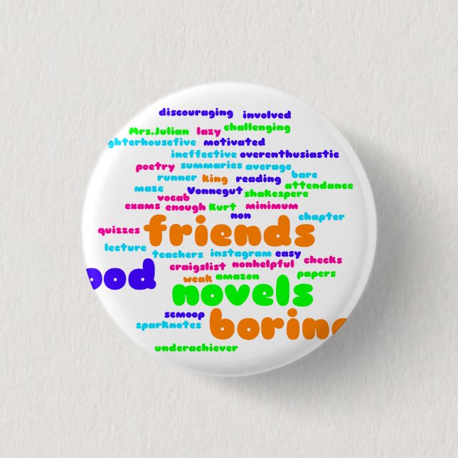 Bóton Redondo 2.54cm pinos do crachá (Frente)