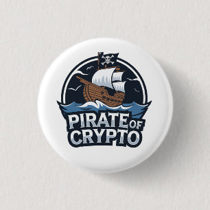 Bóton Redondo 2.54cm Pirata de Cripto