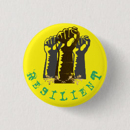 Bóton Redondo 2.54cm Pistas resistentes com fundo amarelo