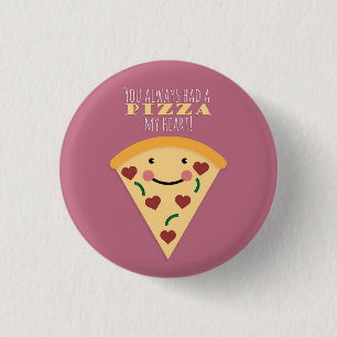 Bóton Redondo 2.54cm Pizza My Heart