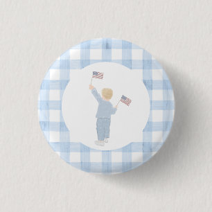 Bóton Redondo 2.54cm Placa de Papel de Menino Americano do Grande Milên