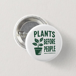 Bóton Redondo 2.54cm Plantas Engraçadas Antes das Pessoas Arte de Carim