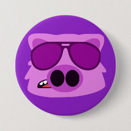 Bóton Redondo 2.54cm Porco selvagem