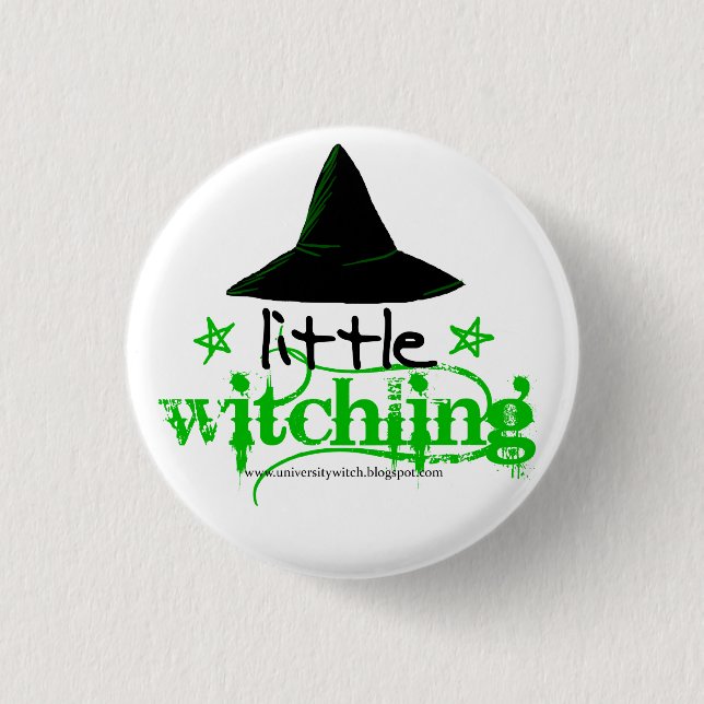 Bóton Redondo 2.54cm Pouco Pin de Witchling (Frente)