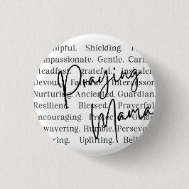 Bóton Redondo 2.54cm Praying Mama Button