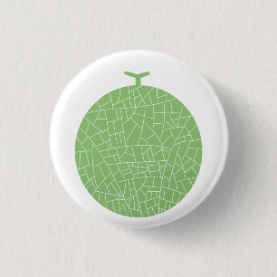 Bóton Redondo 2.54cm Presente de Melão Musk Verde Fresco