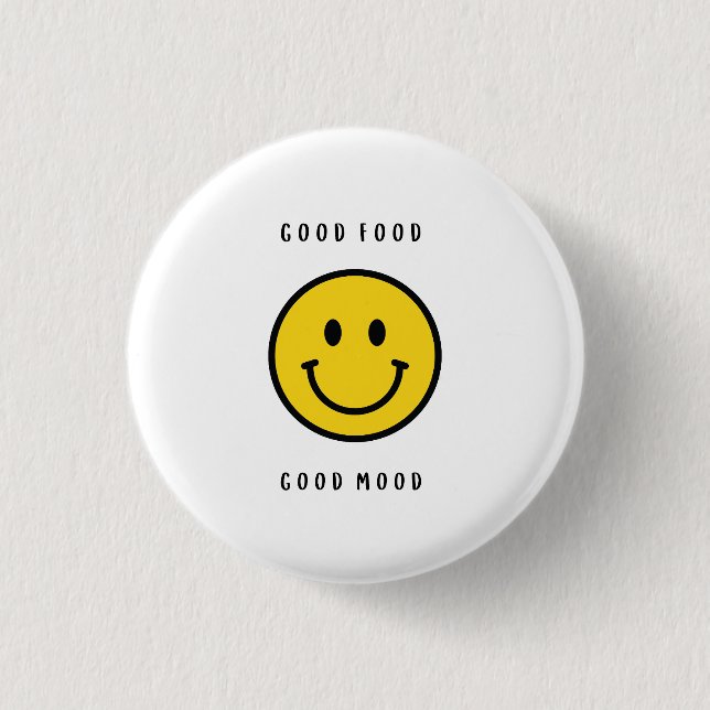 Bóton Redondo 2.54cm Presente de rosto sorridente, rosto de emoji  (Frente)