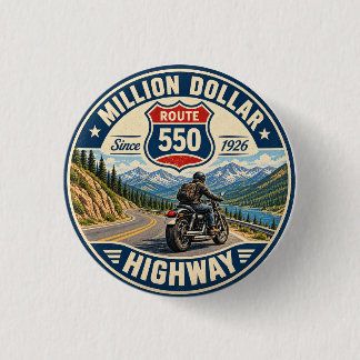 Bóton Redondo 2.54cm Presentes de motocicleta da Million Dollar Highway