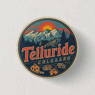 Bóton Redondo 2.54cm presépios Telluride colorado presentes ao ar livre