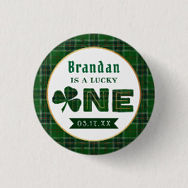 Bóton Redondo 2.54cm Primeiro aniversario de Shamrock