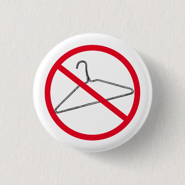 Bóton Redondo 2.54cm Pró escolha para mulher (Frente)