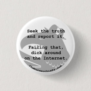 Bóton Redondo 2.54cm Procure botão da verdade 1,25"