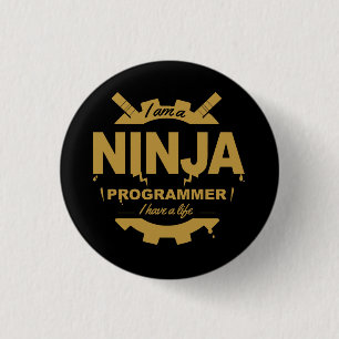 Bóton Redondo 2.54cm programador de botões pin - eu sou um ninja