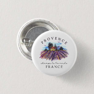 Bóton Redondo 2.54cm Provença França – Campos de Lavanda