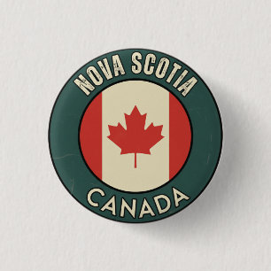 Bóton Redondo 2.54cm Província da Nova Escócia Canadá