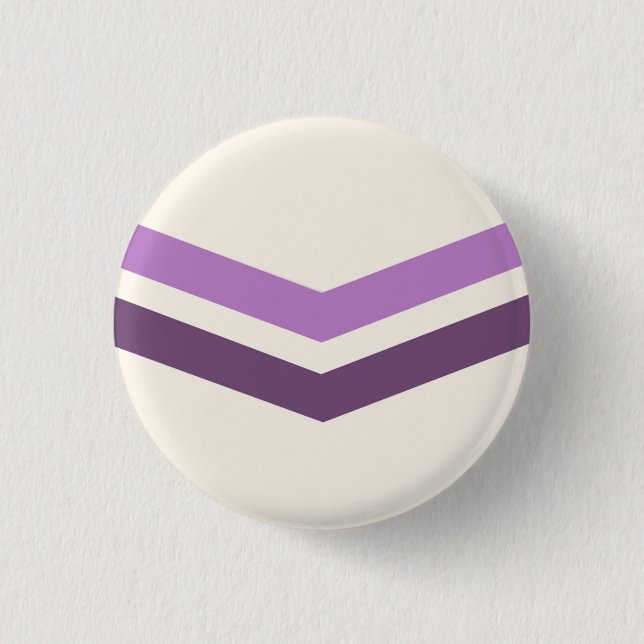 Bóton Redondo 2.54cm Queer Chevron Pride Flag Badge (Frente)