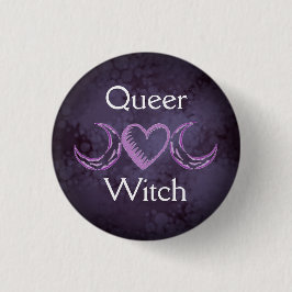 Bóton Redondo 2.54cm Queer Witch