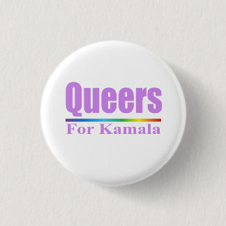 Bóton Redondo 2.54cm Queers for Kamala / Kamala Harris