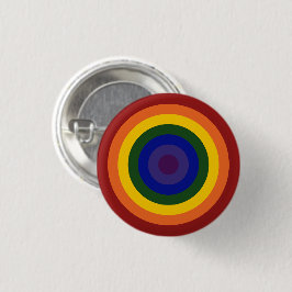 Bóton Redondo 2.54cm Rainbow Bullseye