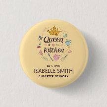 Rainha da Cozinha Design de Nome Personalizado
