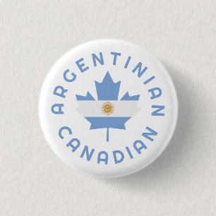 Bóton Redondo 2.54cm Raízes argentinas canadenses