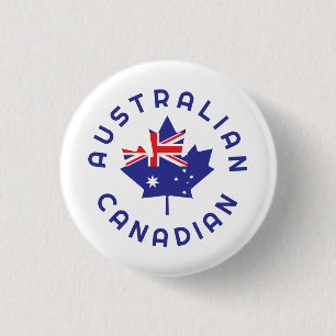 Bóton Redondo 2.54cm Raízes australianas canadianas