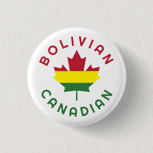 Bóton Redondo 2.54cm Raízes bolivianas canadenses