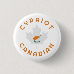 Bóton Redondo 2.54cm Raízes cipriotas canadianas