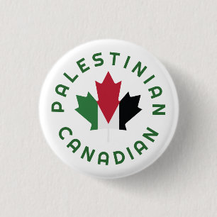 Bóton Redondo 2.54cm Raízes palestinas canadenses