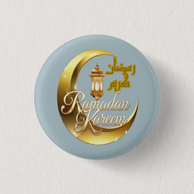 Bóton Redondo 2.54cm Ramadan Kareem (Frente)
