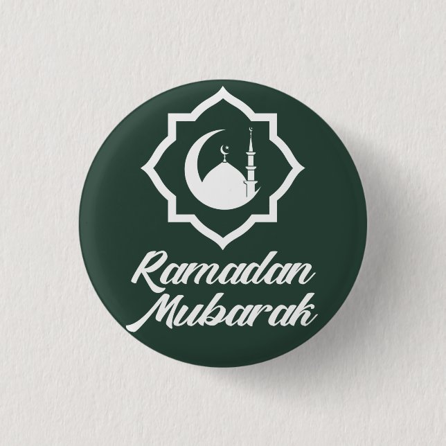 Bóton Redondo 2.54cm Ramadan Mubarak (Frente)