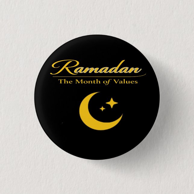 Bóton Redondo 2.54cm Ramadan of Values (Frente)