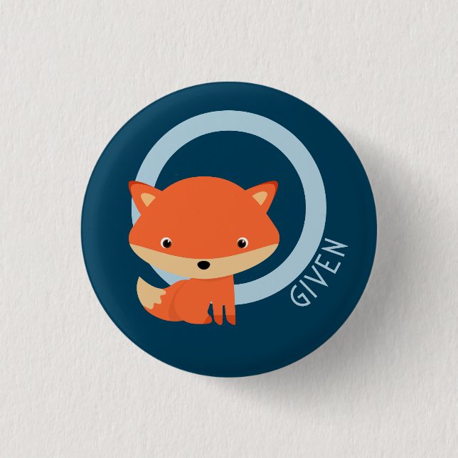 Bóton Redondo 2.54cm Raposa Zero Dada - Raposa vermelha sarcástica agud (Frente)