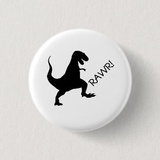 Bóton Redondo 2.54cm Rawr de T Rex! Botão