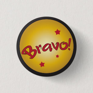 Bóton Redondo 2.54cm Reconhecimento e apreciação do BRAVO